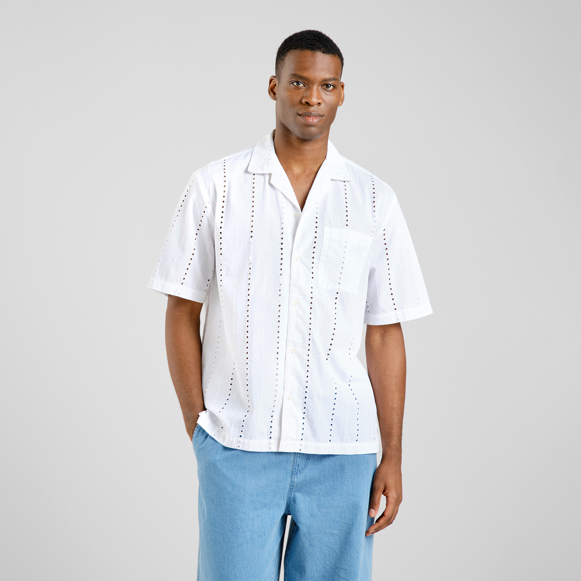 Shirt Marstrand Schiffli White