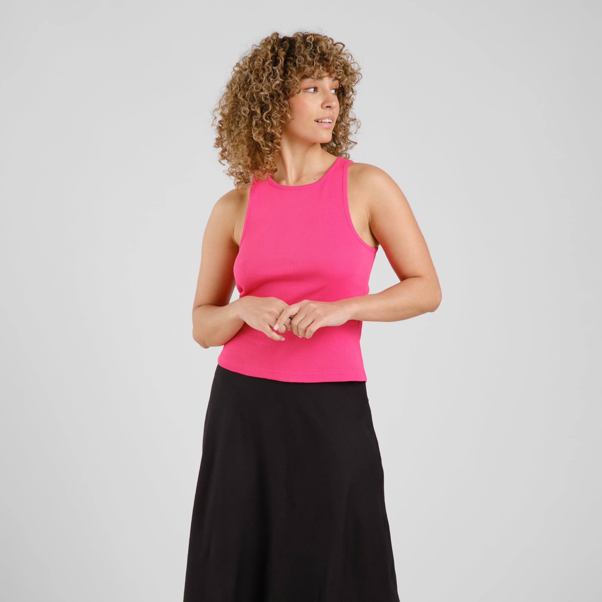 DEDICATED - Rib Top Valdermarsvik Raspberry Pink