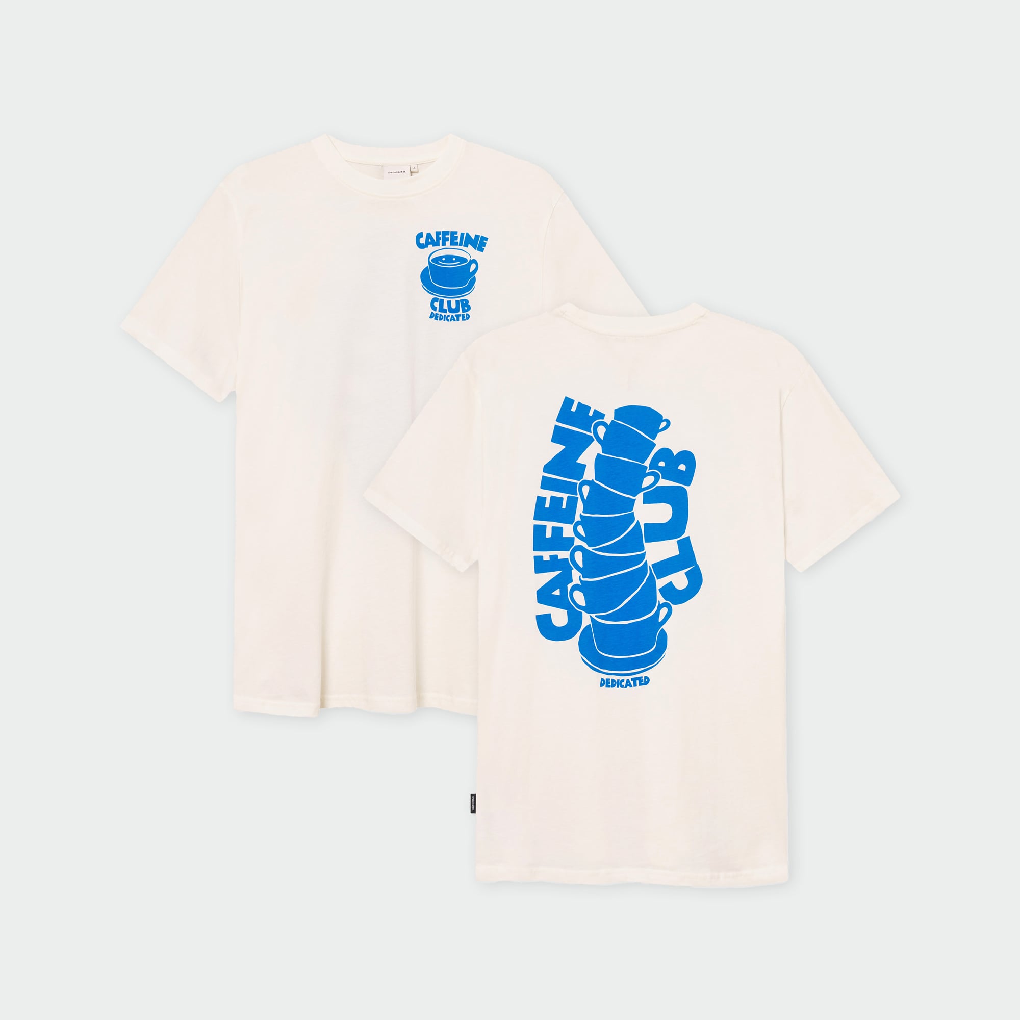 DEDICATED - T-shirt Stockholm Caffeine Club Off-White