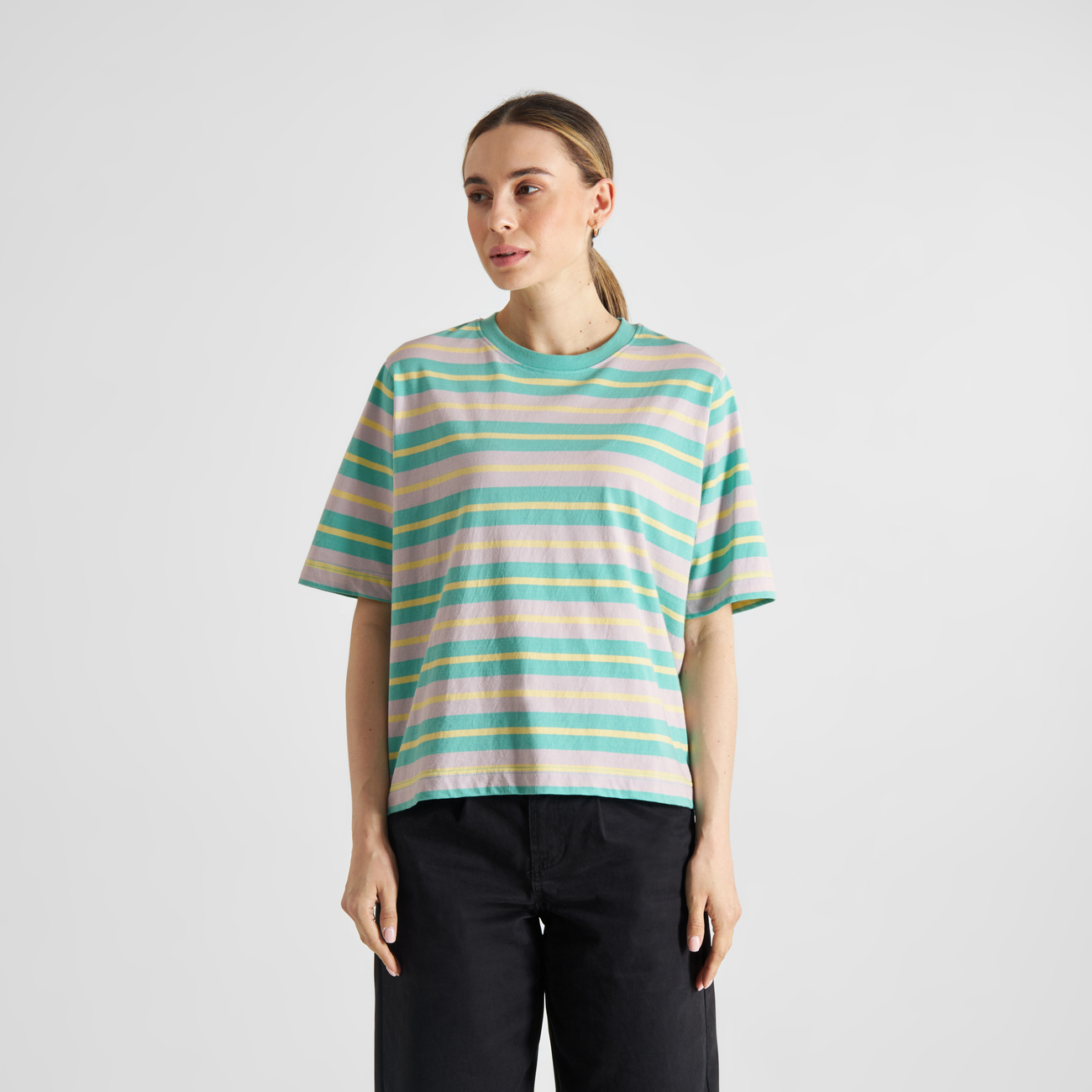 T-shirt Vadstena Retro Stripe Multi Color