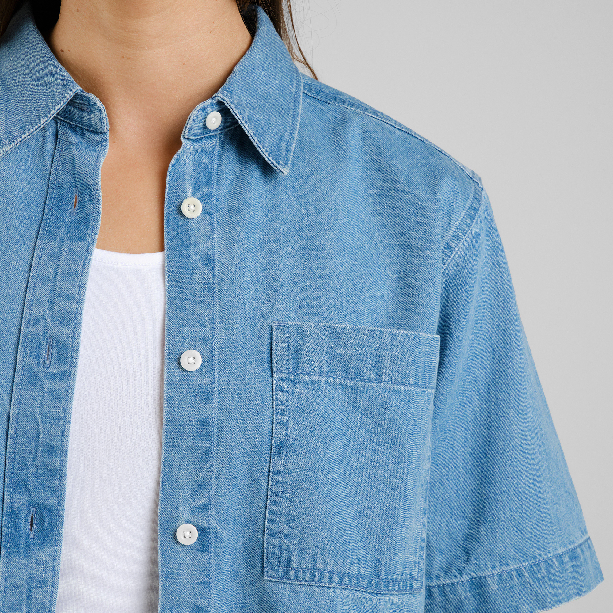 Dedicated 【 Shirt Stensvik Denim Light Blue Women 】 ファッション レディースファッション トップス その他トップス レデ DEDICATED - Shirt Stensvik Denim Light Blue