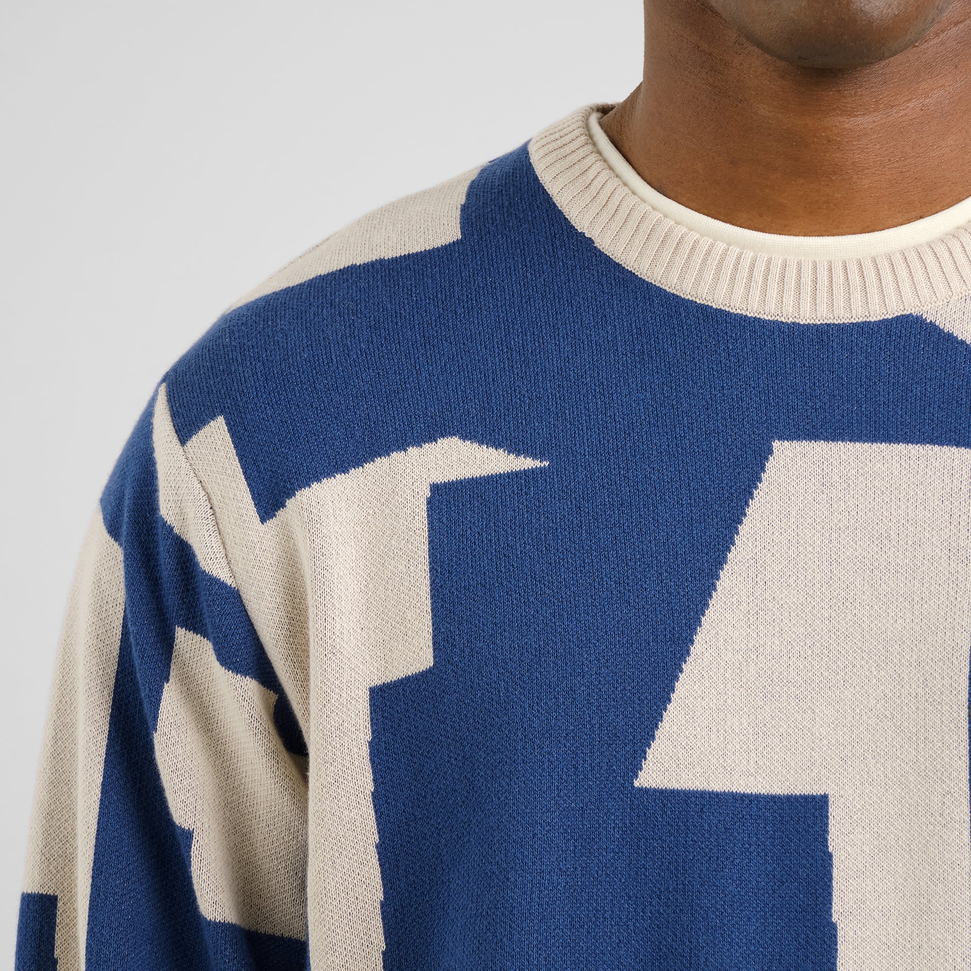 トップス Things that matter CHAOS PATTERNED KNIT DEDICATED - Sweater Mora Abstract Chaos Oat White
