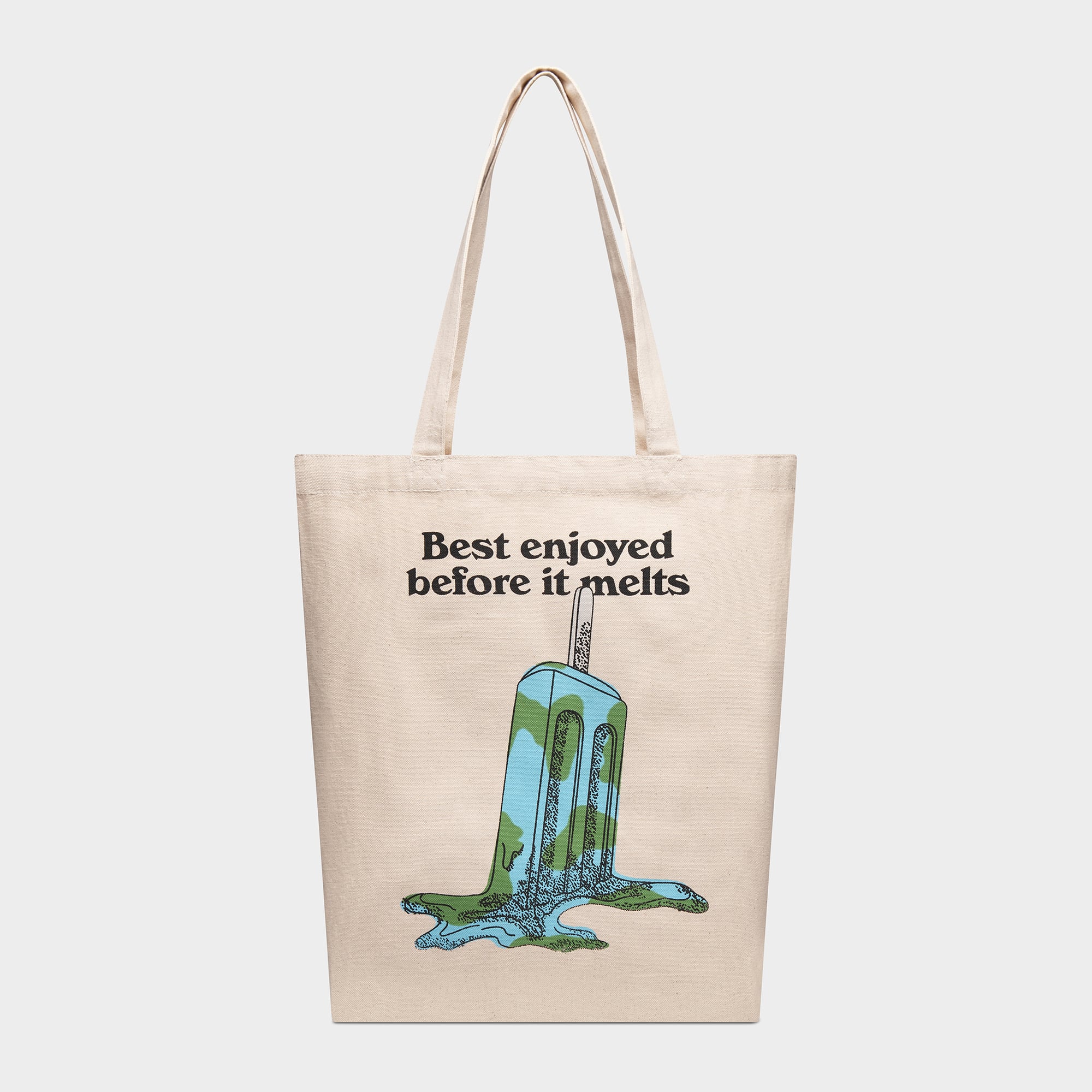 DEDICATED - Tote Bag Torekov Enjoy before it melts Off-White