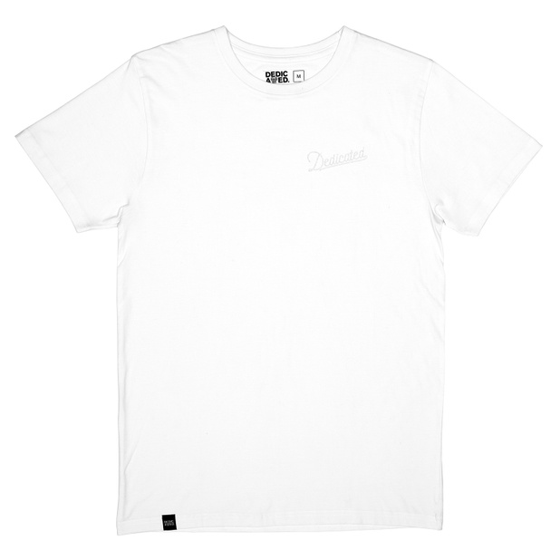 T-shirt Stockholm Mountain Script White