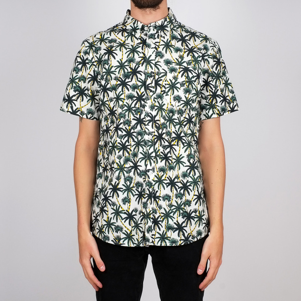 Shirt Short Sleeve Sandefjord Poplin Beach Palms