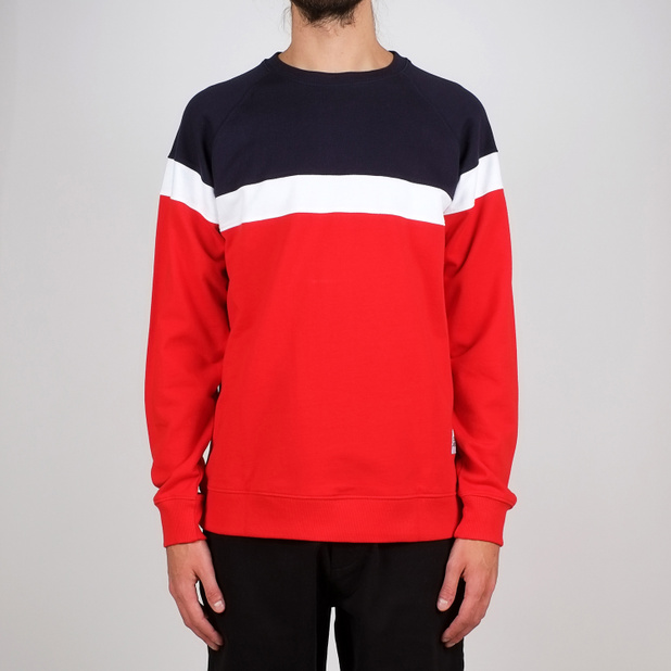 Sweatshirt Malmoe Stripe Red