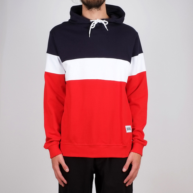 Hoodie Falun Stripe Red