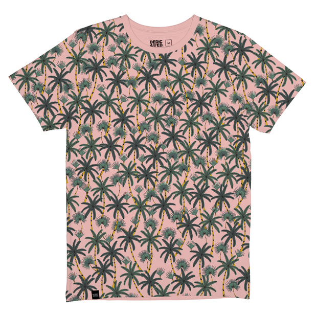 T-shirt Stockholm Beach Palms Mellow Pink