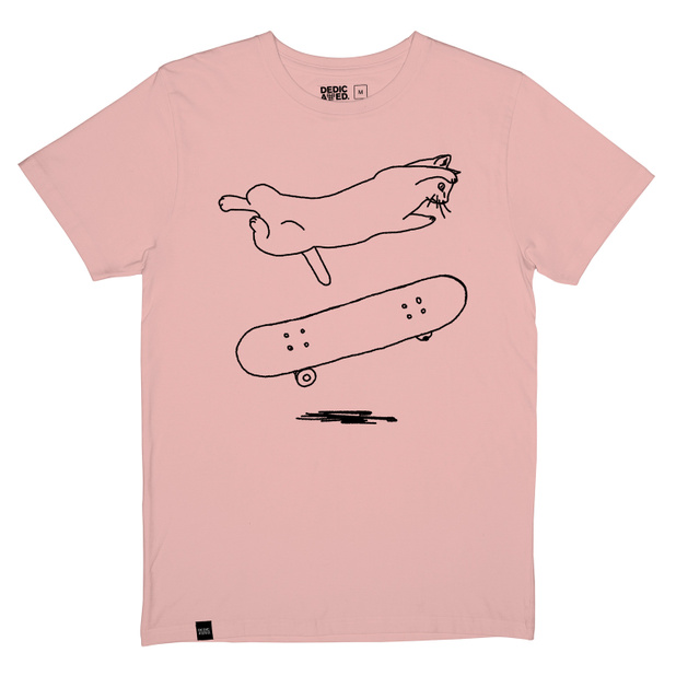 T-shirt Stockholm Cat Flip Mellow Pink