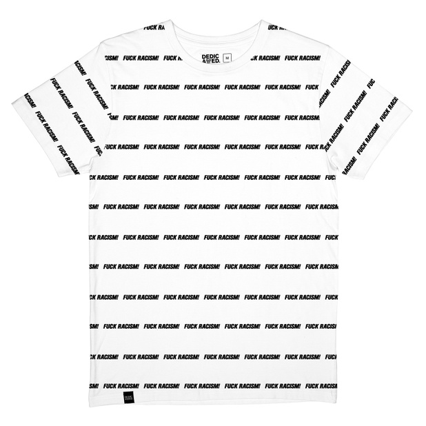 T-shirt Stockholm Fuck Racism Stripes