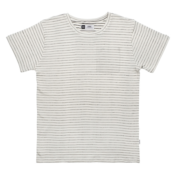 T-shirt Stockholm Jacquard Stripes Off-White