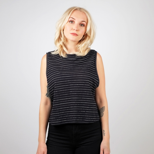 Top Namsos Jacquard Stripes Black