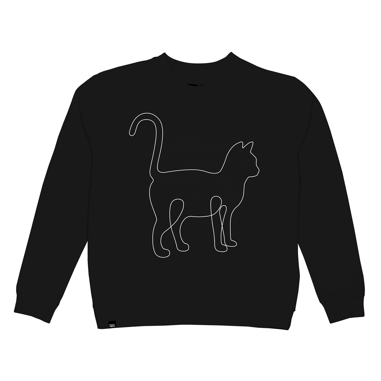 Sweatshirt Ystad One Line Cat