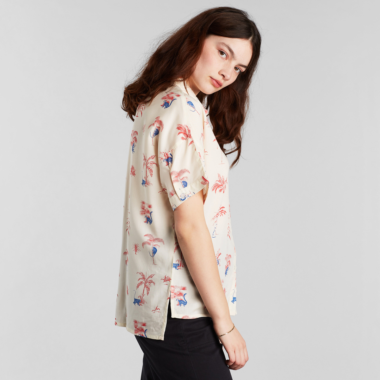 Shirt Short Sleeve Nibe Monkey Trees