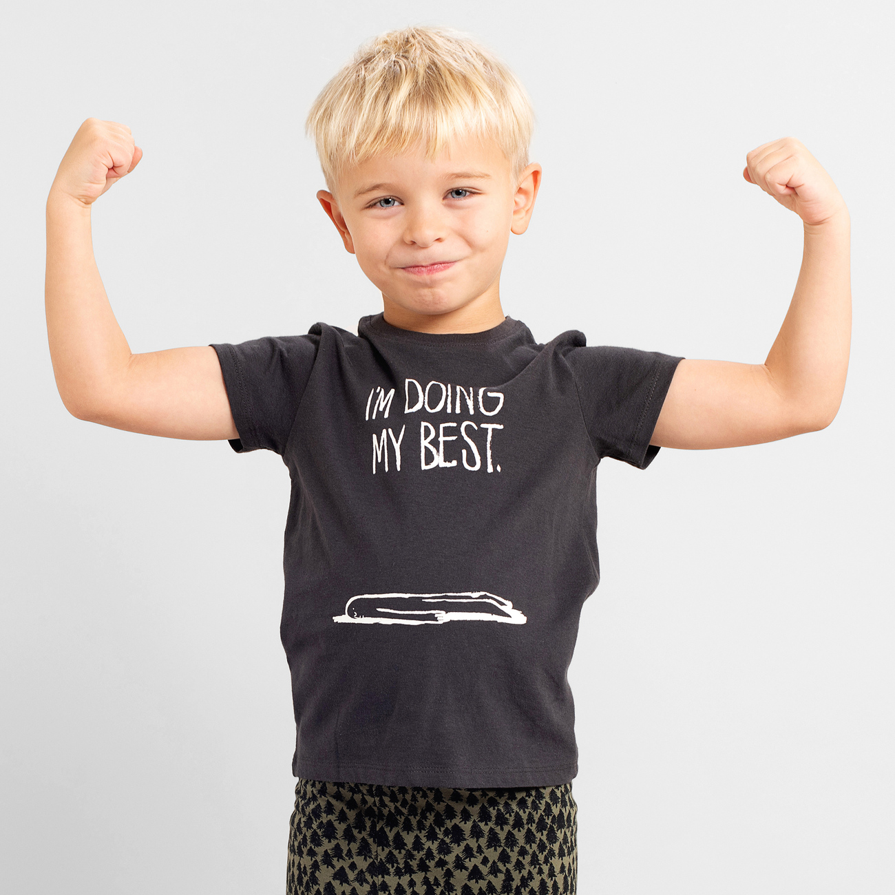 T-shirt Lillehammer Doing My Best Charcoal