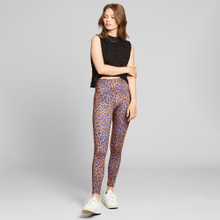 Tights Kaxholmen Leopard Light Brown
