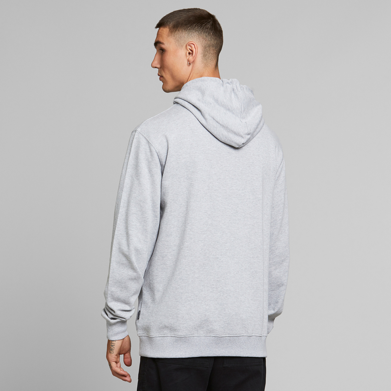 Hoodie Falun Local Planet Grey Melange