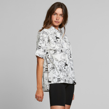 Shirt Short Sleeve Nibe Peanuts AOP Off-White