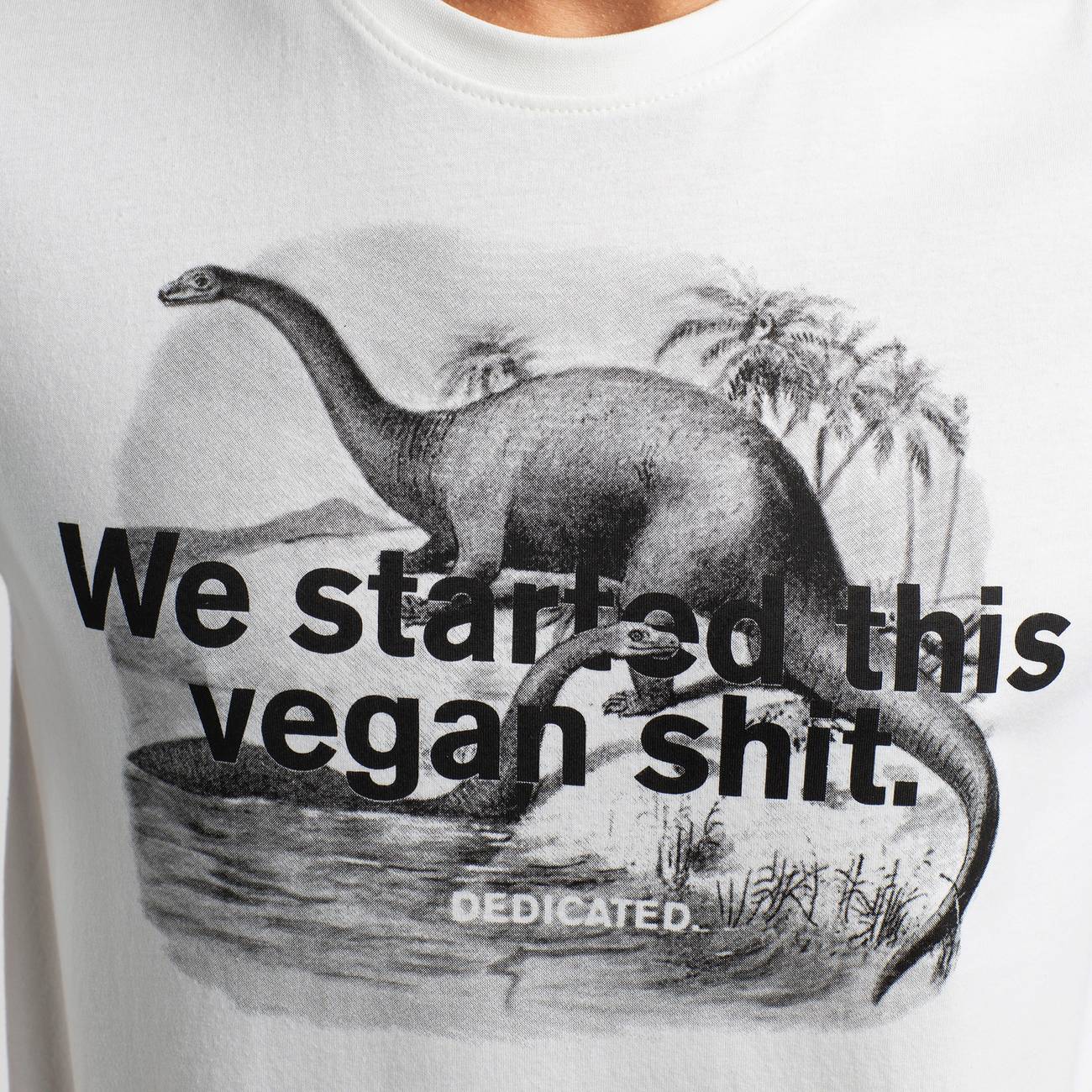 T-shirt Stockholm Vegan Dino Off-White
