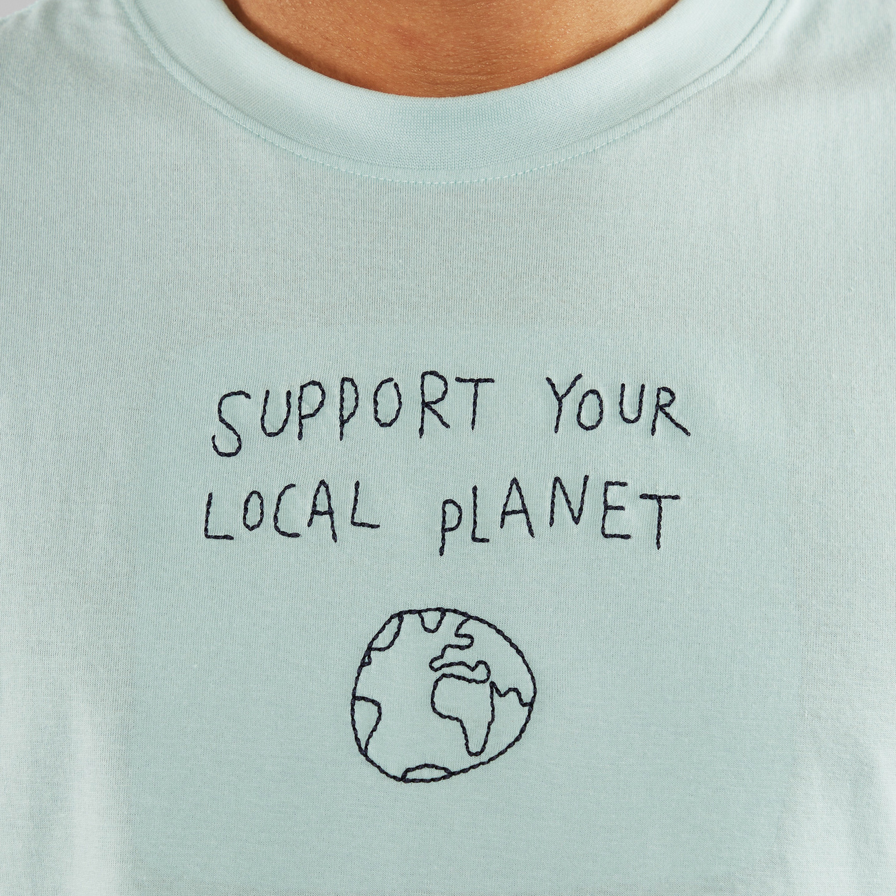 T-shirt Stockholm Local Planet Mint