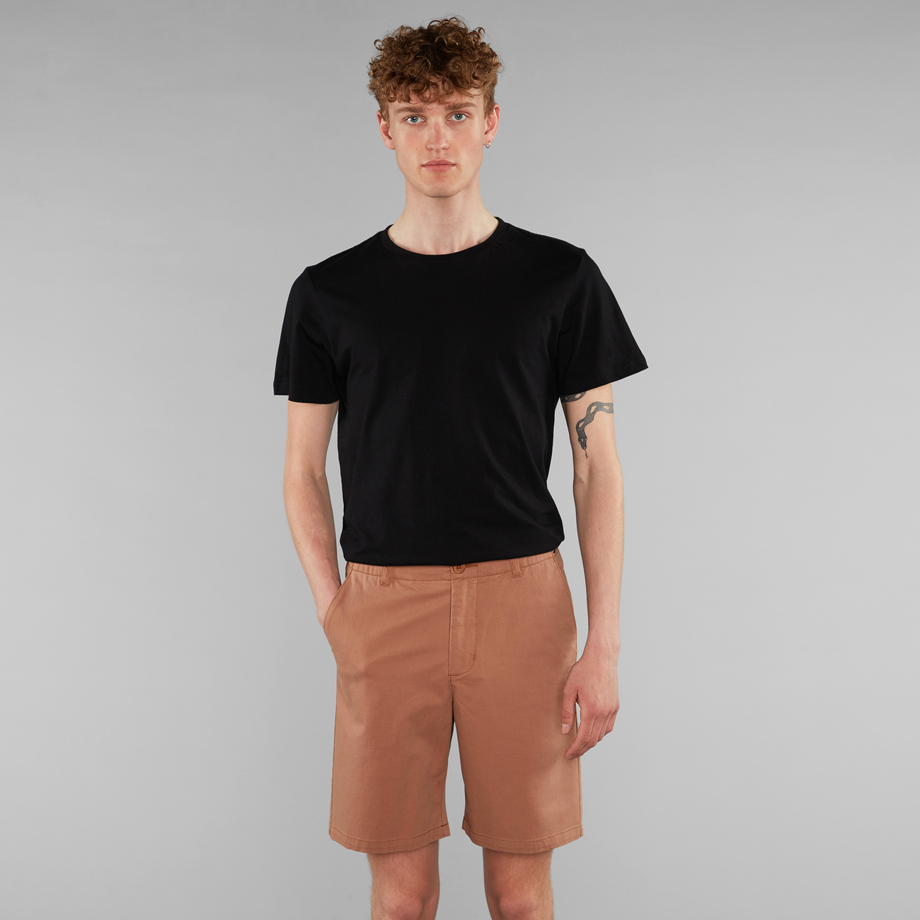 Chino Shorts Nacka Wood Brown