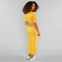 Long T-shirt Dress Ronneby Honey Yellow