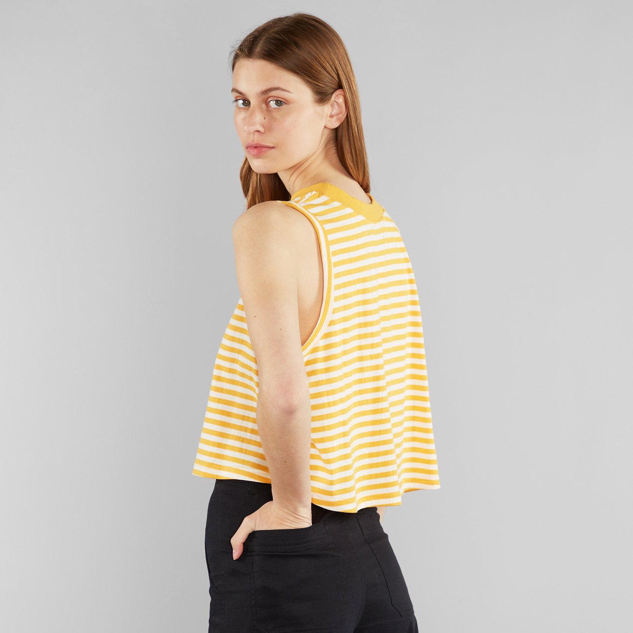 Top Namsos Stripes Yellow/Off-White