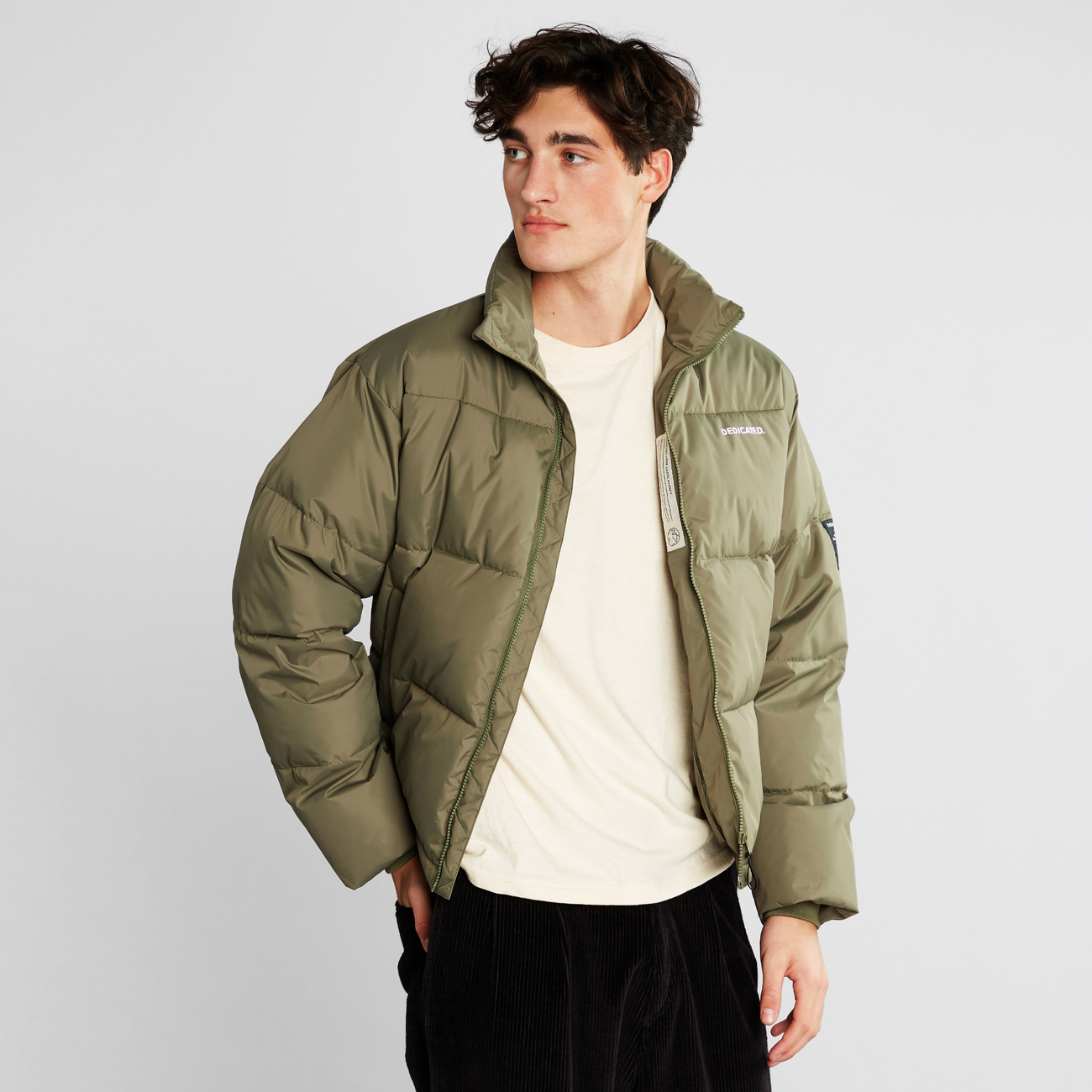 Short Puffer Sorsele  Leaf Green