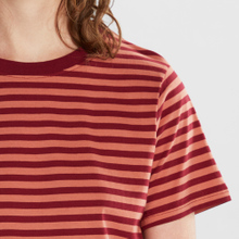 T-shirt Mysen Stripes Burgundy/Terracotta Red