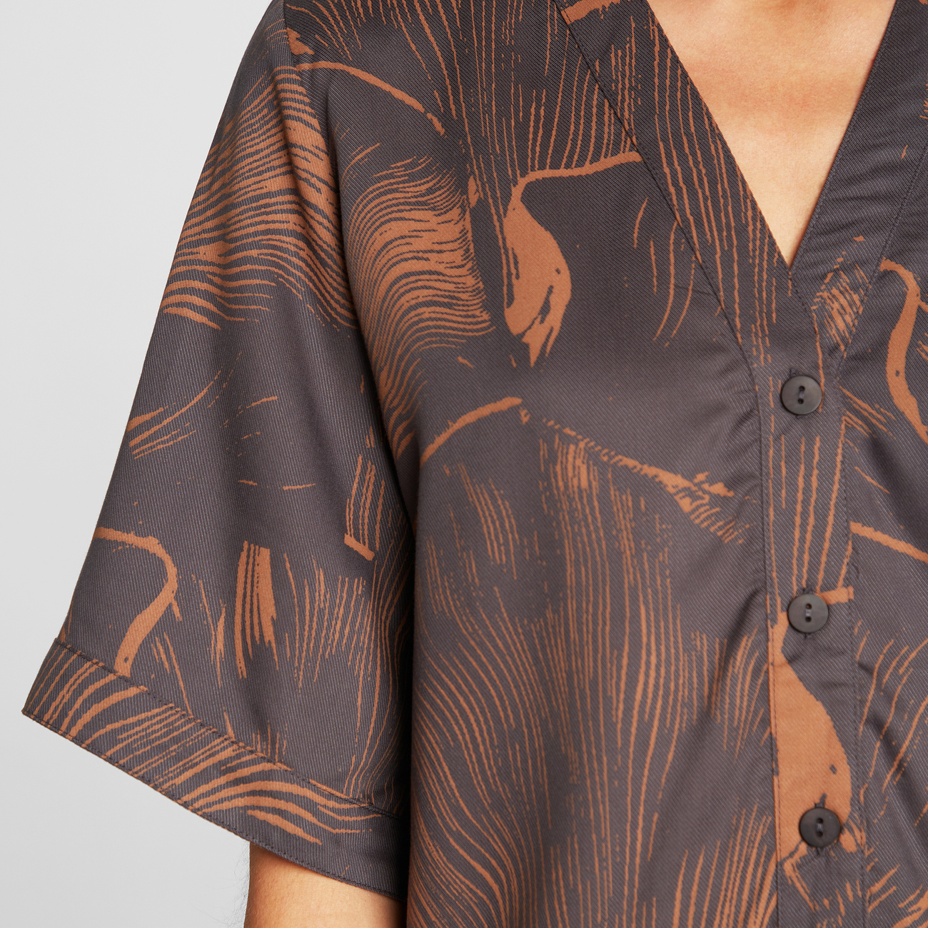 Blouse Odense Oyster Brown