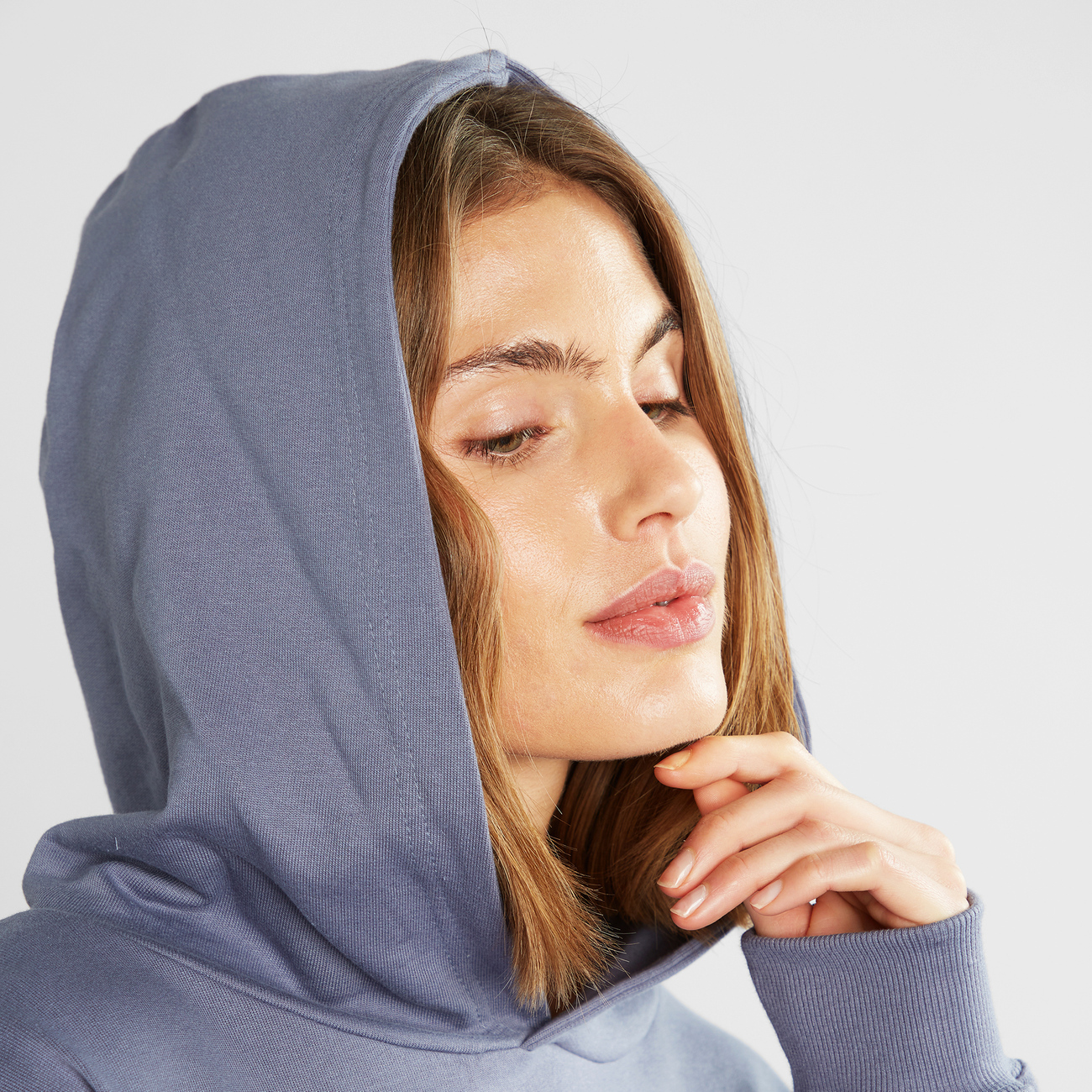 Hoodie Sundborn Base Stone Blue