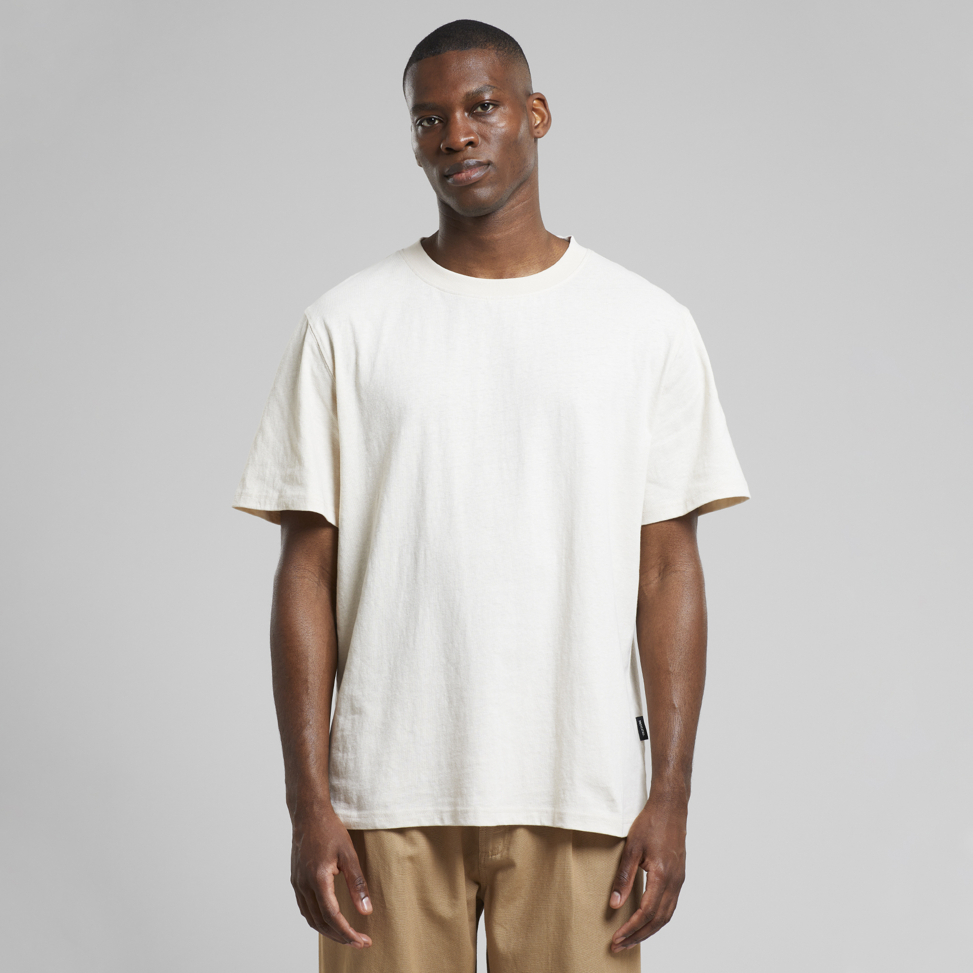 DEDICATED - T-shirt Gustavsberg Hemp Vanilla White