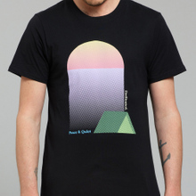 T-shirt Stockholm Tent Sunset Black