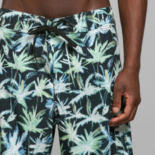 Board Shorts Toroe Painted Palmtrees Black