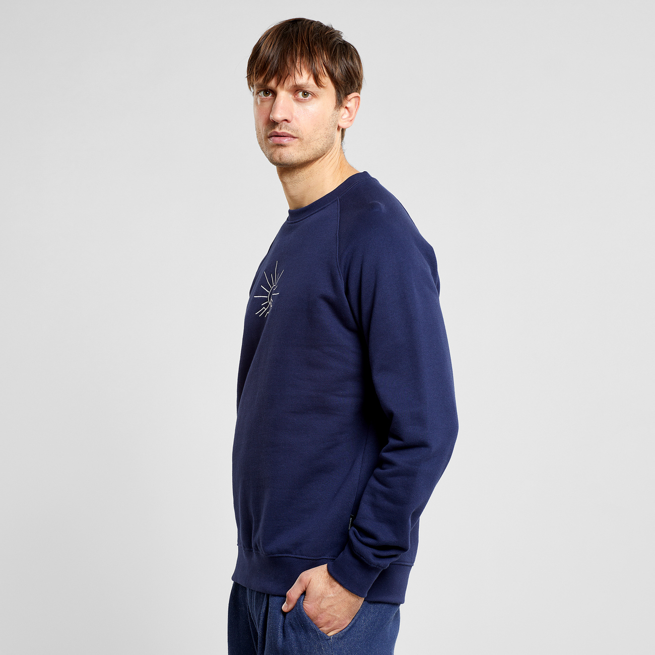 Sweatshirt Malmoe Line Mountain Emb Navy