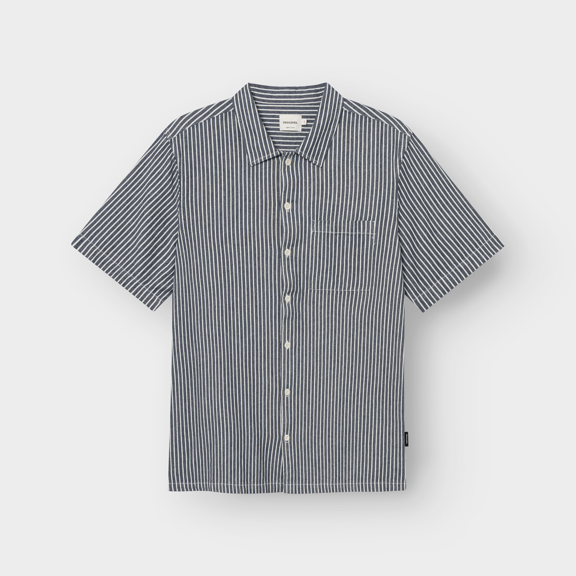 DEDICATED - Shirt Brantevik Work Stripe Blue