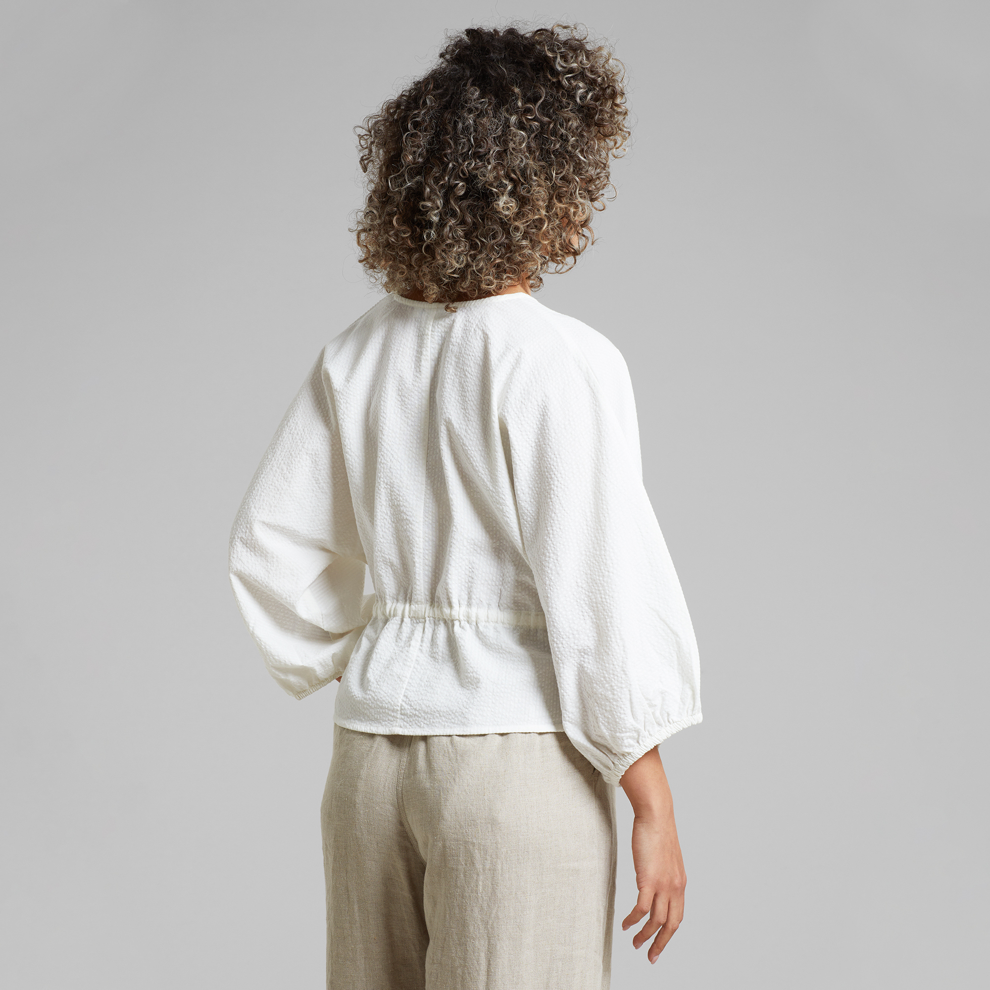 DEDICATED - Wrap Top Rosenvik White