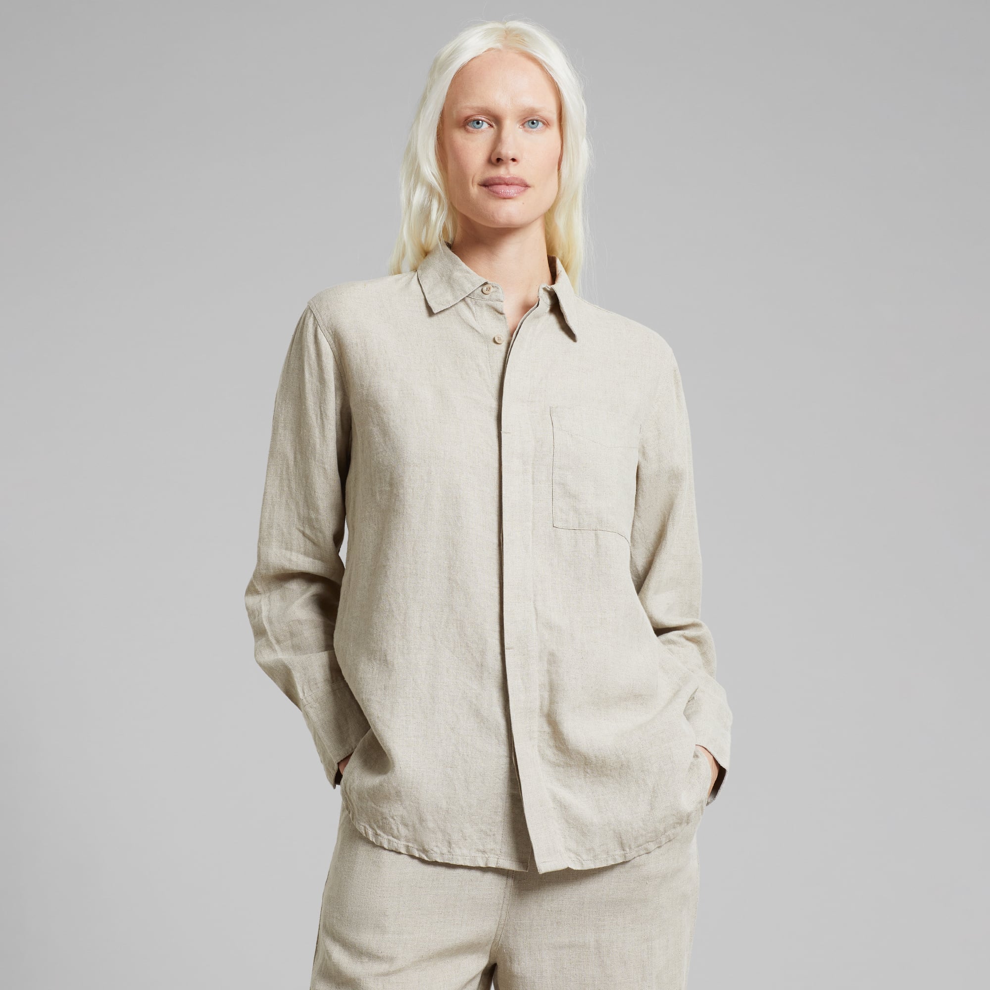 Shirt Kosta Linen Ecru