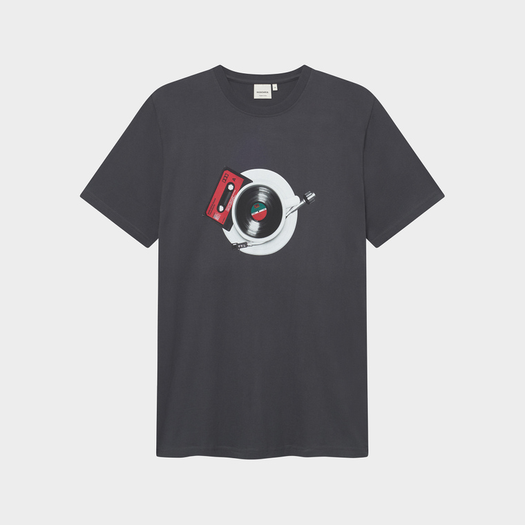 T-shirt Stockholm Morning Music Charcoal