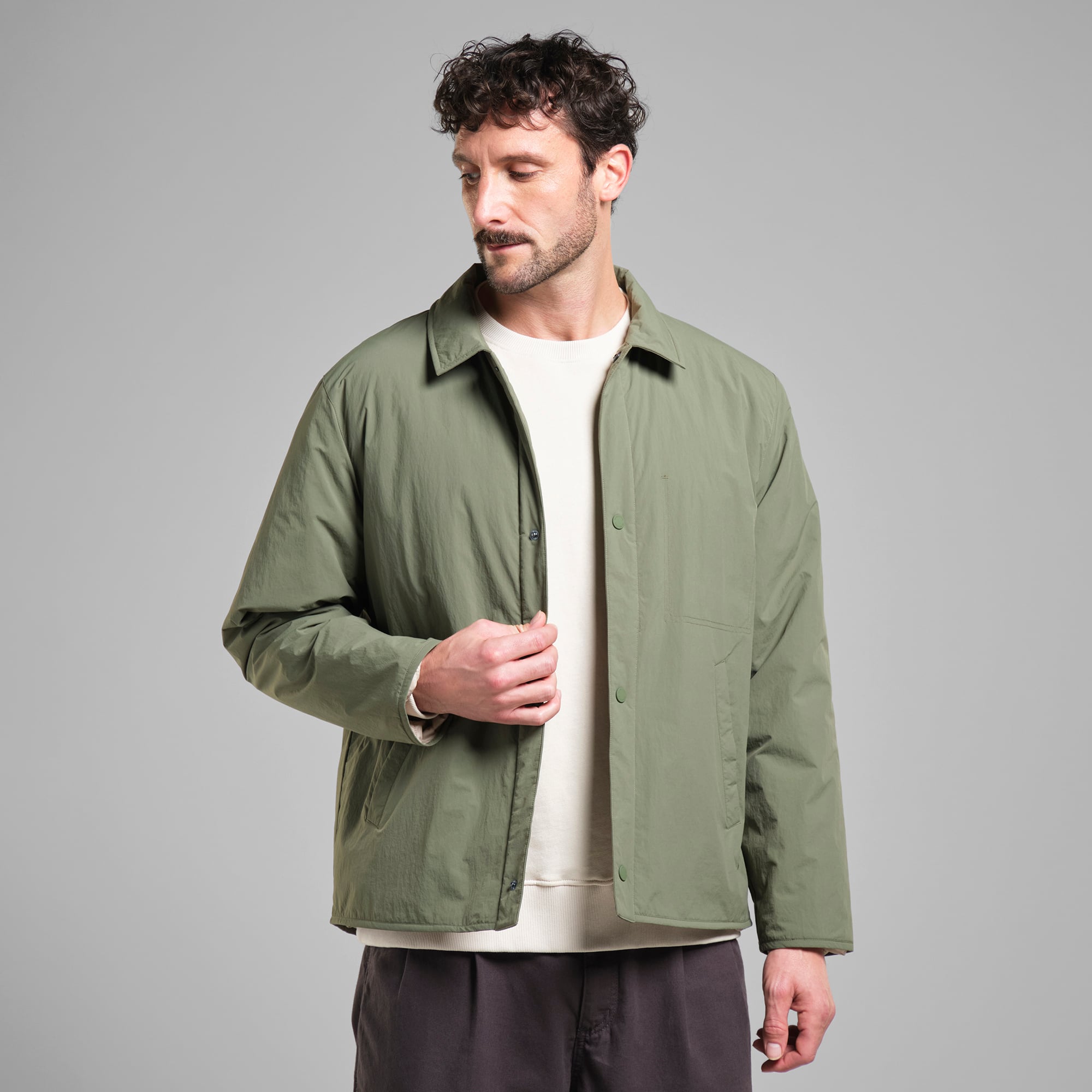 DEDICATED - Padded Jacket Roskilde Leaf Green