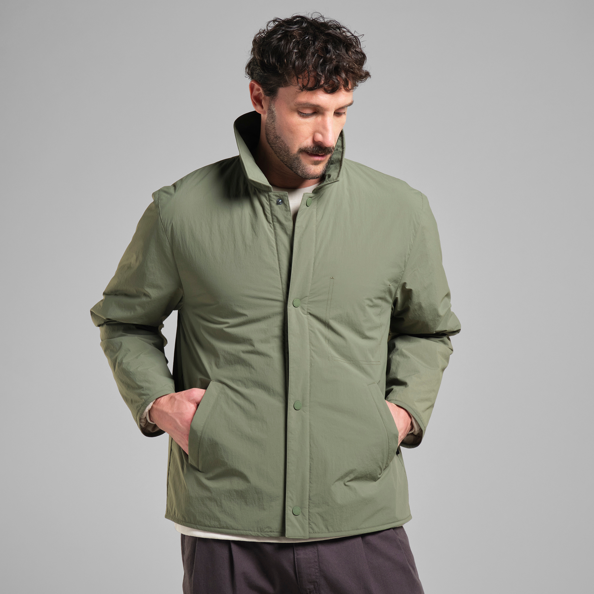 DEDICATED - Padded Jacket Roskilde Leaf Green