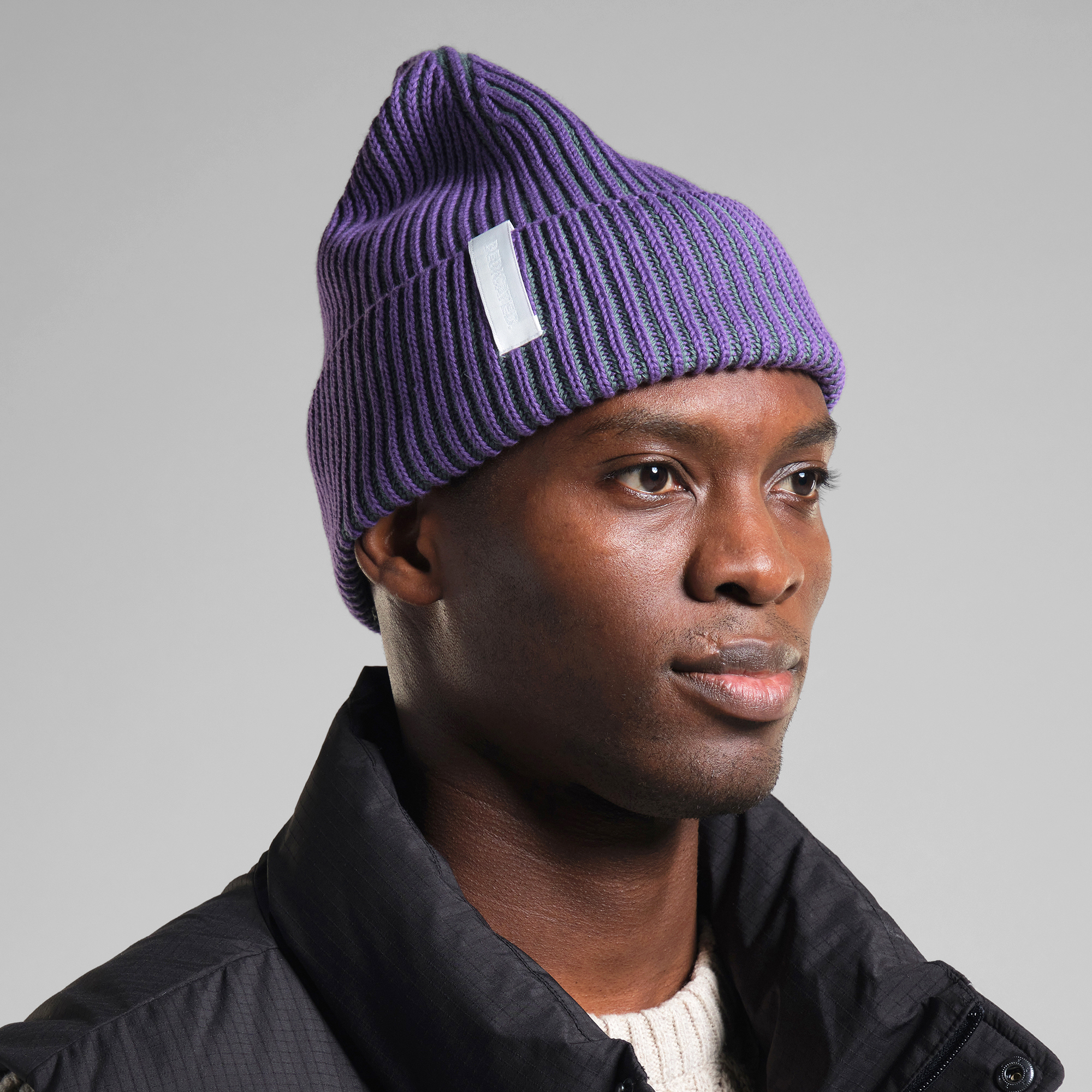 DEDICATED - Beanie Narvik Brioche Purple/Green
