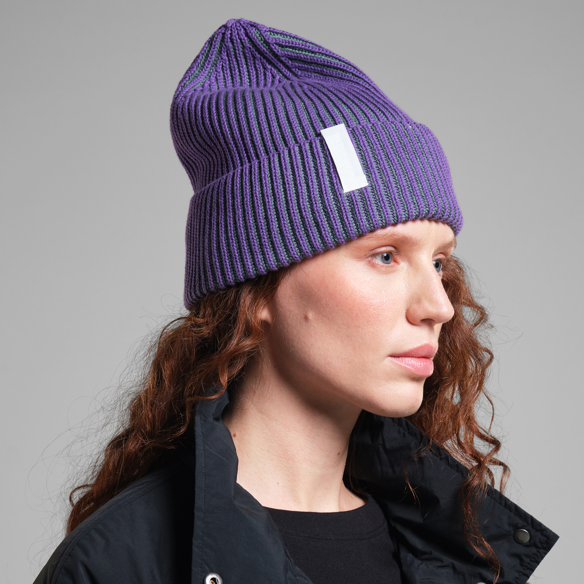 DEDICATED - Beanie Narvik Brioche Purple/Green