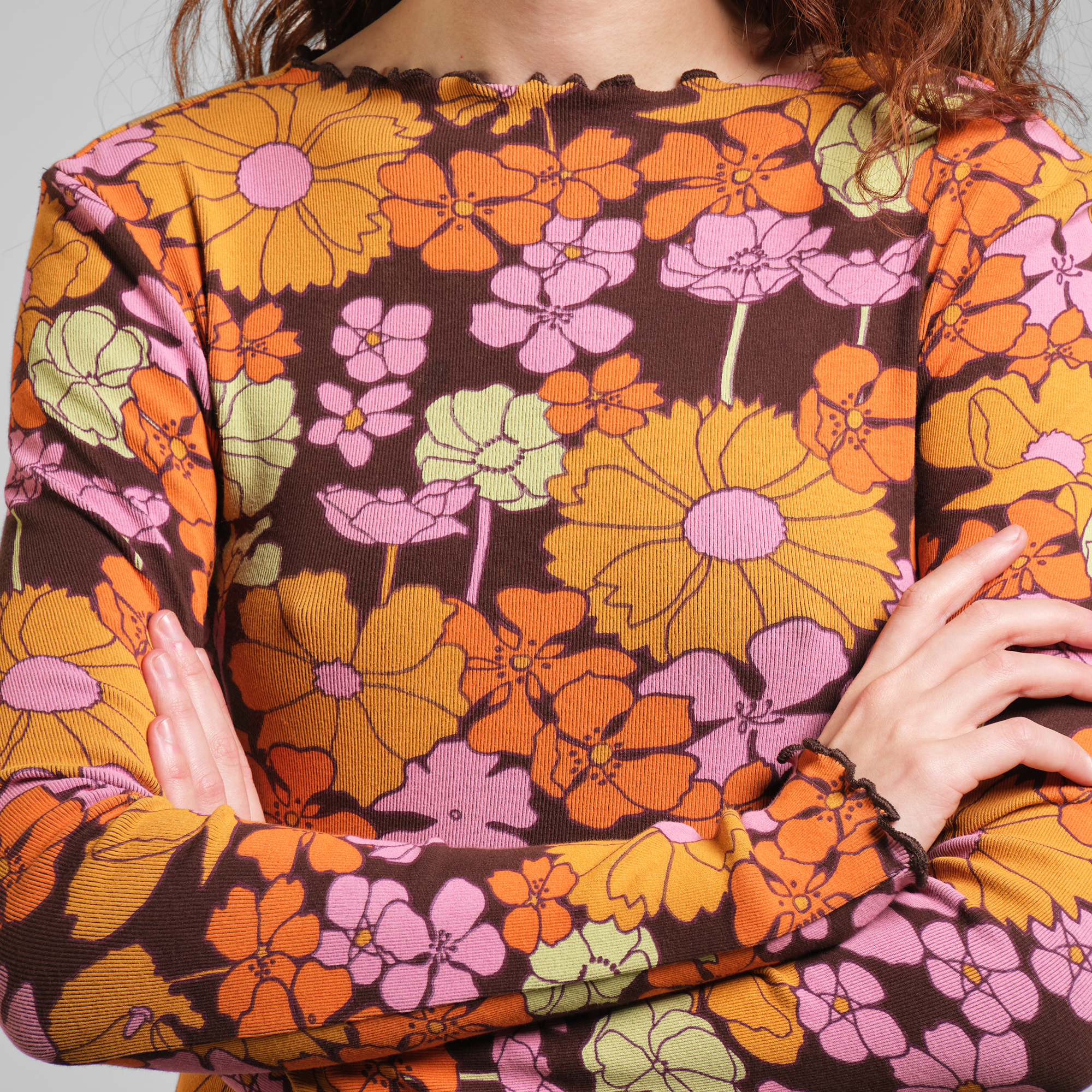 DEDICATED - Rib Top Ryd Flower Power Multi Color